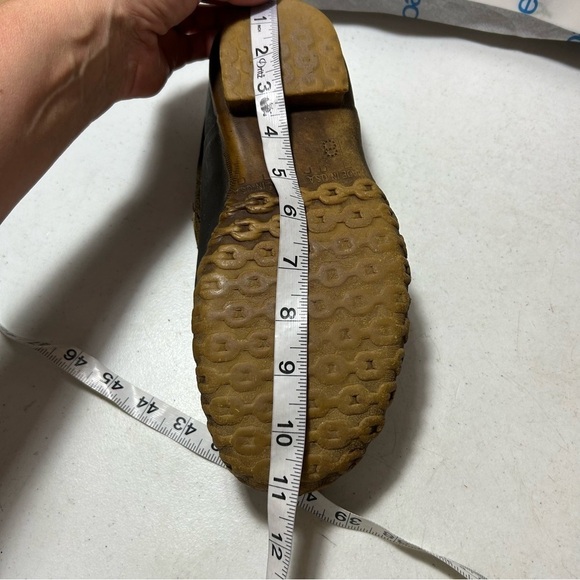 VINTAGE Mens LL BEAN Maine Hunting Shoe Boots Duck Leather Rubber Mocs 8M - Picture 6 of 10